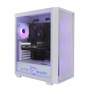 White Shark WARHEAD | Midi Tower Case | Inclusief 4 RGB Fans | Wit