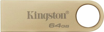 Kingston DataTraveler SE9 G3 | 64GB USB Stick | USB 3.2 Gen 1 | 220 MB/s | Goud