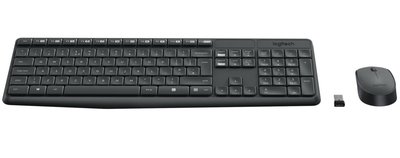 Logitech MK235 toetsenbord RF Draadloos QWERTY US International Grijs