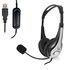Ewent EW3565 hoofdtelefoon/headset Hoofdband USB Type-A Zwart, Wit_
