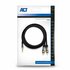 ACT AC3605 audio kabel 1,5 m 2 x RCA 3.5mm Zwart_