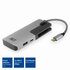 ACT AC7052 USB-C Hub 3 port met cardreader en PD pass through_