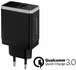 Mobiparts Quick Charge Wall Charger Dual USB 4.6A Black_
