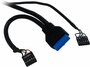Inter-Tech CI-01 geheugenkaartlezer USB 3.2 Gen 1 (3.1 Gen 1) Intern Zwart_