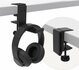 MMOBIEL Koptelefoon Houder voor onder Bureau – Koptelefoon Standaard – Verstelbare Headset Stand – Headset Hanger – Hoofdtelefoon Headset Houder Bureau – Universele Koptelefoon Haak - Zwart Aluminium_