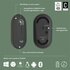 Logitech Pebble 2 M350s | Ambidextrous Draadloze Muis | RF-Draadloos + Bluetooth | 4000 DPI | Grafiet_