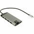 Inter-Tech GDC-802 USB 3.2 Gen 1 (3.1 Gen 1) Type-C Grijs_