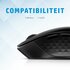 HP 430 | Multi-Device Draadloze Muis | Links- en Rechtshandig | RF + Bluetooth | 1200 DPI | Zwart_