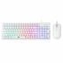 Baracuda ORCA RGB | Bekabeld Gaming Toetsenbord inclusief Muis | QWERTY | Wit_