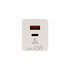 SBOX USB Oplader HC-45 | 45W | USB-A & USB-C (2 Poorten) | Wit_