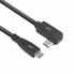 ACT AC7405 | USB 3.0 Kabel | USB-C (recht) naar USB-C (haaks) | 60W | 10Gbps | 0,5m | Zwart_