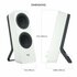 Logitech Z207 | 2.0 Luidsprekerset | Bluetooth en 3,5mm | Zwart/Wit_