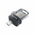 SanDisk Ultra Dual m3.0 USB flash drive 32 GB USB Type-A / Micro-USB 3.2 Gen 1 (3.1 Gen 1) Zwart, Zilver, Transparant_