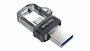 SanDisk Ultra Dual m3.0 USB flash drive 32 GB USB Type-A / Micro-USB 3.2 Gen 1 (3.1 Gen 1) Zwart, Zilver, Transparant_