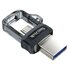 Hama 173385 USB flash drive 64 GB USB Type-A / Micro-USB Zwart, Transparant_