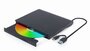 Gembird DVD-USB-031 | Externe DVD-Brander | 8x DVD | 24x CD | USB-C & USB 3.1 | Slimline | Zwart_