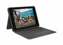 Logitech Rugged Folio | Grafiet | Smart Connector | QWERTZ Toetsenbord | Duits | Beschermhoes voor iPad_