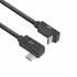 ACT AC7482 | USB 3.2 Gen 2 Kabel | USB-C (haaks links/rechts) naar USB-C (haaks boven/beneden) | 60W | 10Gbps | 2m | Zwart_
