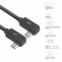 ACT AC7486 | USB 3.2 Gen 2 Kabel | USB-C (haaks links/rechts) naar USB-C (haaks links/rechts) | 60W | 10Gbps | 0,5m | Zwart_