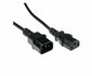 Microconnect AK 5029 | Stroomkabel | C13 naar C14 | 0,6 m | 250V / 10A | Zwart_