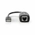 Nedis USB-A Ethernet | 0,2 m | Zwart_