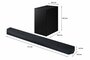Samsung HW-Q700D (2024) | Q-Series Soundbar | 3.1.2 Kanalen | Dolby Atmos | DTS:X | Q-Symphony | Zwart_