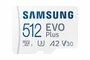 Samsung EVO Plus | MicroSDXC | 512GB | Class 10 | UHS-I U3 | V30 | A2 | Tot 160MB/s | Inclusief adapter_