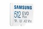 Samsung EVO Plus | MicroSDXC | 512GB | Class 10 | UHS-I U3 | V30 | A2 | Tot 160MB/s | Inclusief adapter_