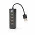 Nedis UHUBU2420BK | Interface Hub USB 2.0 (480 Mbit/s) | 4 poorten | Zwart_