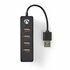Nedis UHUBU2420BK | Interface Hub USB 2.0 (480 Mbit/s) | 4 poorten | Zwart_