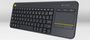 Logitech K400 Plus toetsenbord RF Draadloos QWERTY Nederlands Zwart_