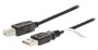 Valueline VLCT60100B20 2m USB B USB A Mannelijk Mannelijk Zwart USB-kabel_