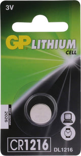 GP Lithium CR1216 Knoopcel Batterij (1-pack)
