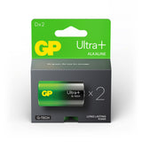 GP Ultra Plus Alkaline D Mono Batterijen (2-pack)