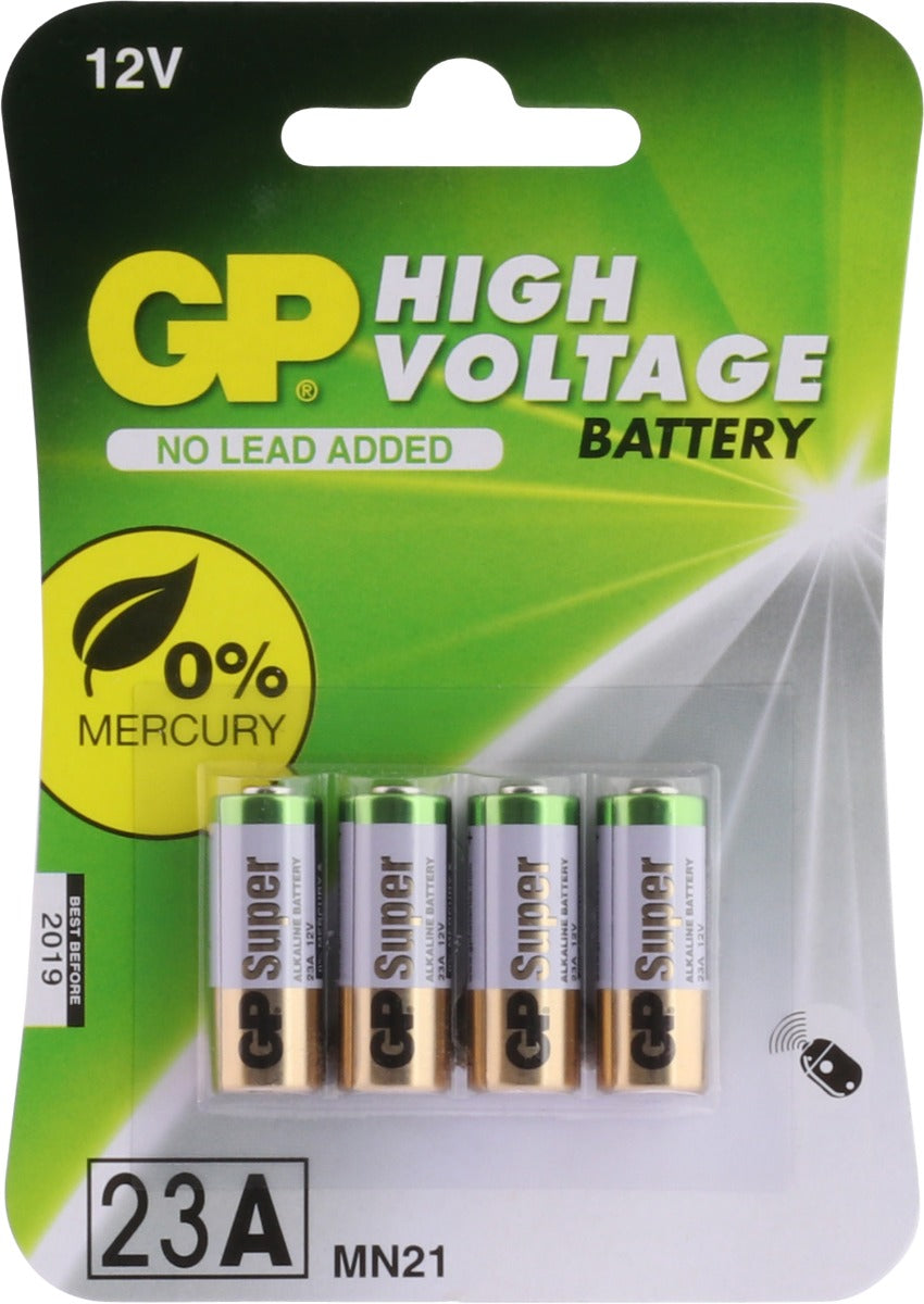 GP (MS21 / MN21) Rondcel Batterijen (4-pack) - Hoogspanning Alkaline