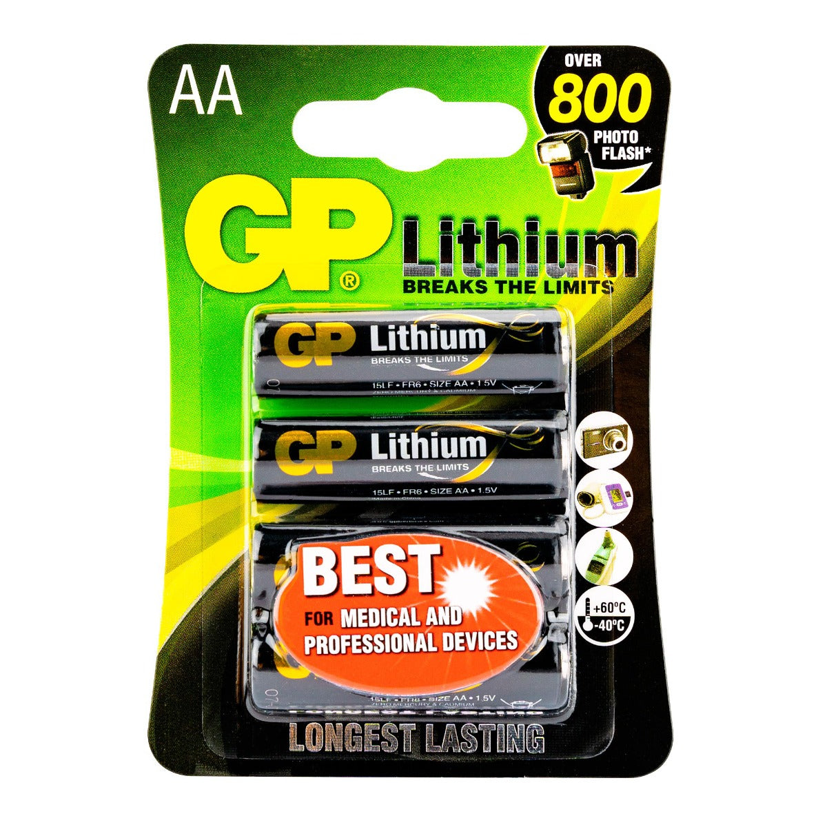 GP Primary Lithium AA Batterijen (4-pack)