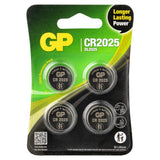 GP Lithium CR2025 Knoopcel Batterijen (4-pack)