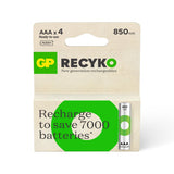 GP NiMH ReCyko+ AAA Batterijen 850mAh (4-pack)
