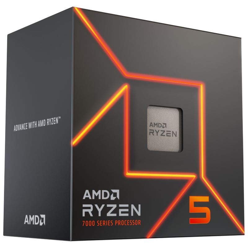AM5 AMD Ryzen 5 7600 65W-C6T12-5.2GHz-38MB-BOX