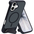 Mobiparts Hardcover Apple iPhone 17 with Stand Function Satin Black (Magsafe Compatible)