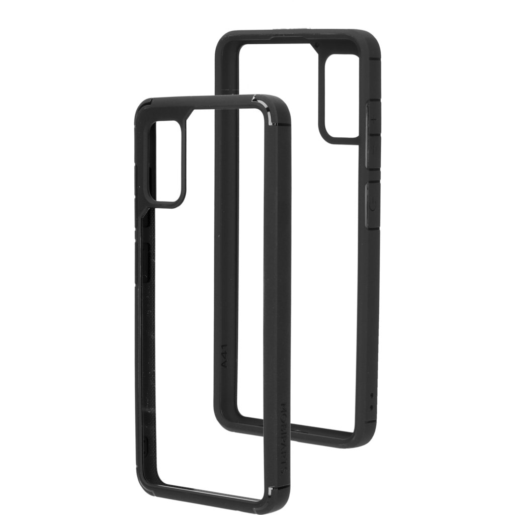Mobiparts Rugged Clear Case Samsung Galaxy A41 (2020) Black (bulk)
