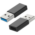 Mobiparts USB-C Female to USB-A Adapter Black (Bulk)