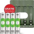 GP ReCyko+ Oplaadbare AAA Micro Batterijen 850mAh (4-pack) + Gratis lader