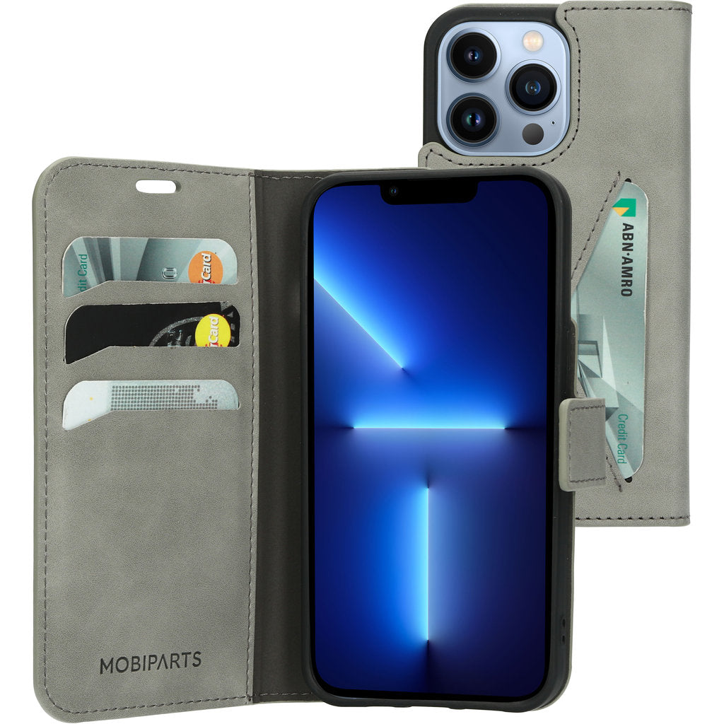 Mobiparts Classic Wallet Case Apple iPhone 13 Pro Granite Grey