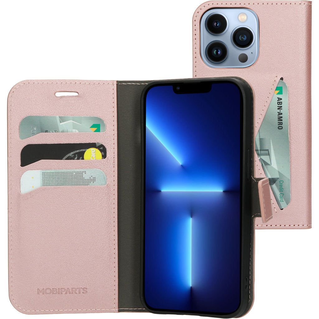Mobiparts Classic Wallet Case Apple iPhone 13 Pro Pink