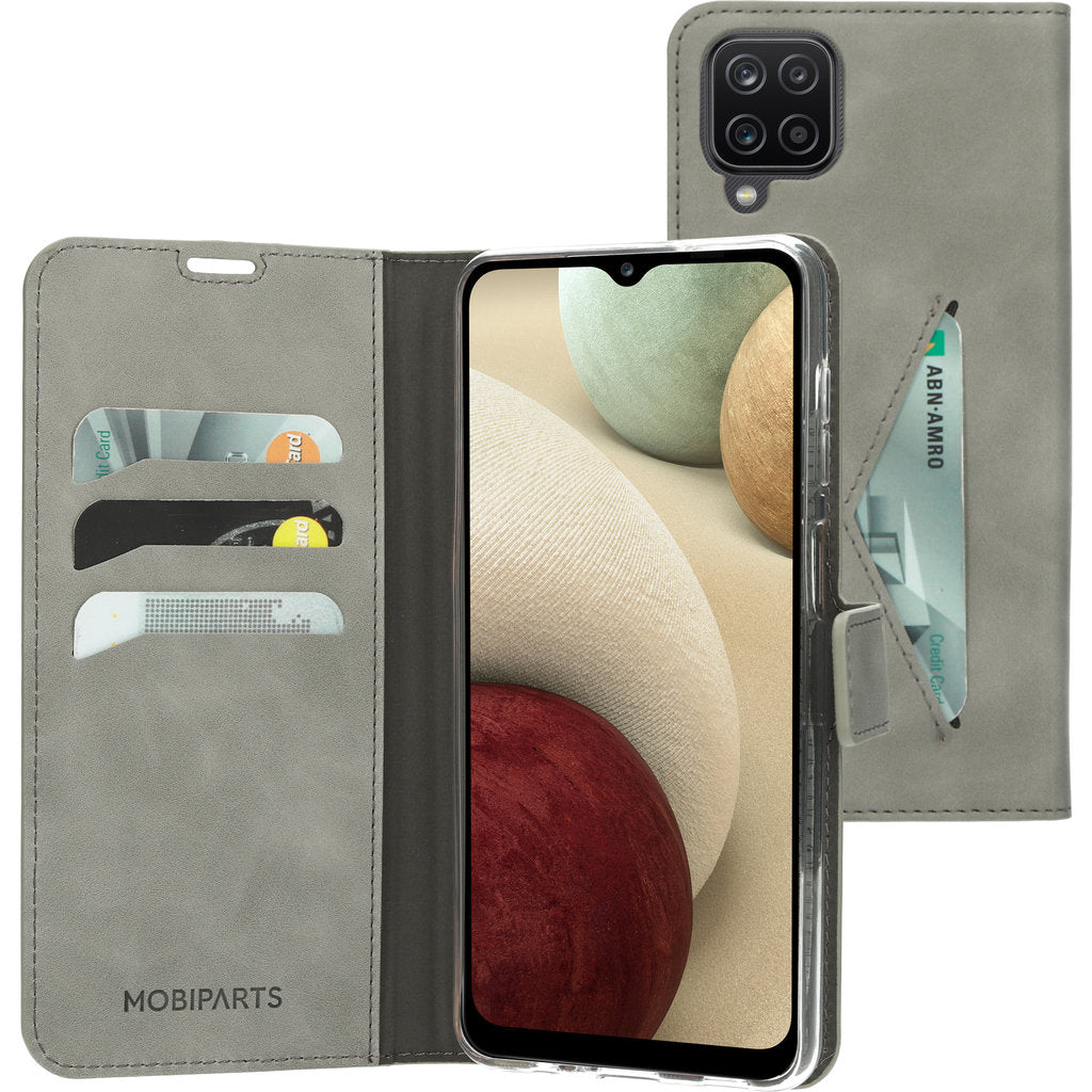Mobiparts Classic Wallet Case Samsung Galaxy A12 (2021) Granite Grey