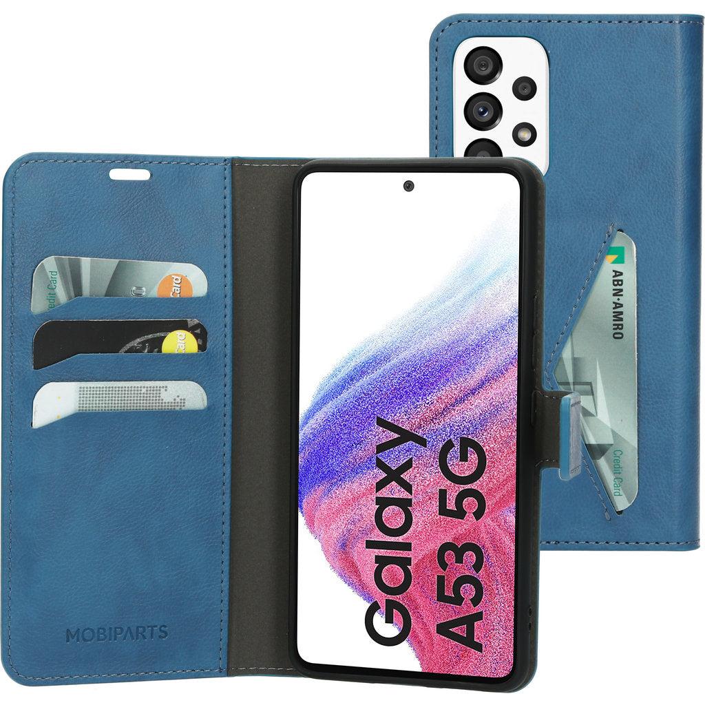Mobiparts Classic Wallet Case Samsung Galaxy A53 (2022) Steel Blue