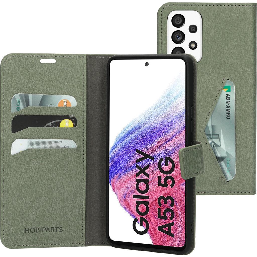 Mobiparts Classic Wallet Case Samsung Galaxy A53 (2022) Stone Green