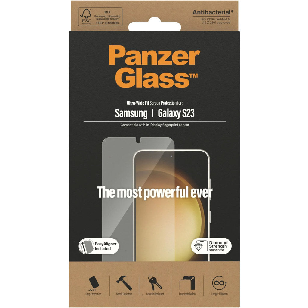 PanzerGlass Samsung Galaxy S23 UWF Super+ Glass AB with EasyAligner