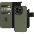 Mobiparts Leather 2 in 1 Wallet Case Apple iPhone 15 Pro Green